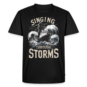 marins Sea Shanty Chant Ship Adventures - T-shirt Premium bio Homme - noir - Devant - Nico (187cm)