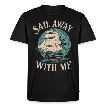 Sailors Sea Shanty Singing Ship Adventures - Men's Premium Organic T-Shirt - black - Front - Nico (187cm)