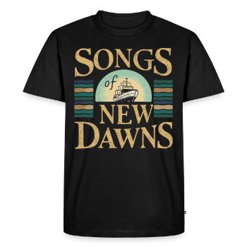 Sailors Sea Shanty Singing Ship Adventures - Men's Premium Organic T-Shirt - black - Front - Nico (187cm)