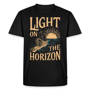 Sailors Sea Shanty Singing Ship Adventures - Men's Premium Organic T-Shirt - black - Front - Nico (187cm)