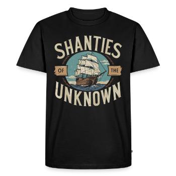 Sailors Sea Shanty Singing Ship Adventures - Men's Premium Organic T-Shirt - black - Front - Nico (187cm)