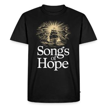 Sailors Sea Shanty Singing Ship Adventures - Men's Premium Organic T-Shirt - black - Front - Nico (187cm)