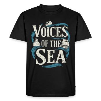 Sailors Sea Shanty Singing Ship Adventures - Men's Premium Organic T-Shirt - black - Front - Nico (187cm)