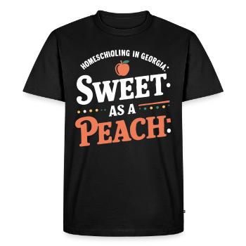 Georgia Homeschool Mom Life in Peach State - Men's Premium Organic T-Shirt - black - Front - Nico (187cm)