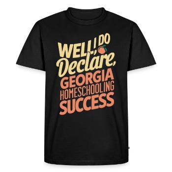 Georgia Homeschool Mom Life in Peach State - Men's Premium Organic T-Shirt - black - Front - Nico (187cm)