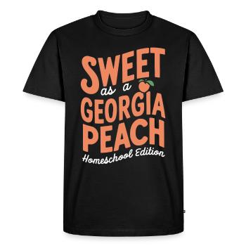Géorgie Vie de maman scolarisée à la maison dans l’État de la pêche - T-shirt Premium bio Homme - noir - Devant - Nico (187cm)