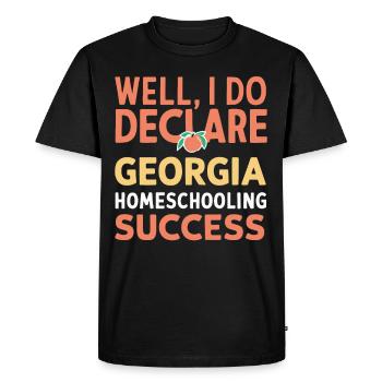Géorgie Vie de maman scolarisée à la maison dans l’État de la pêche - T-shirt Premium bio Homme - noir - Devant - Nico (187cm)