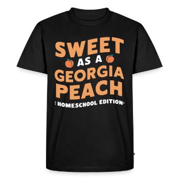 Géorgie Vie de maman scolarisée à la maison dans l’État de la pêche - T-shirt Premium bio Homme - noir - Devant - Nico (187cm)