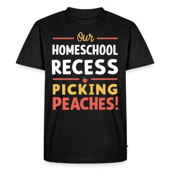 Géorgie Vie de maman scolarisée à la maison dans l’État de la pêche - T-shirt Premium bio Homme - noir - Devant - Nico (187cm)