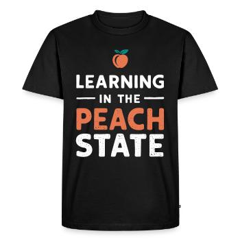 Georgia Homeschool Mom Life in Peach State - Men's Premium Organic T-Shirt - black - Front - Nico (187cm)
