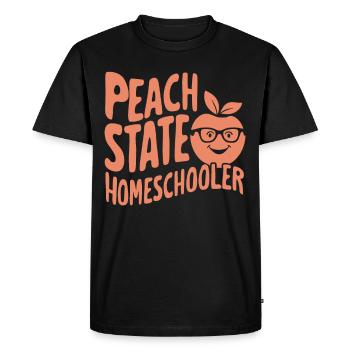 Géorgie Vie de maman scolarisée à la maison dans l’État de la pêche - T-shirt Premium bio Homme - noir - Devant - Nico (187cm)