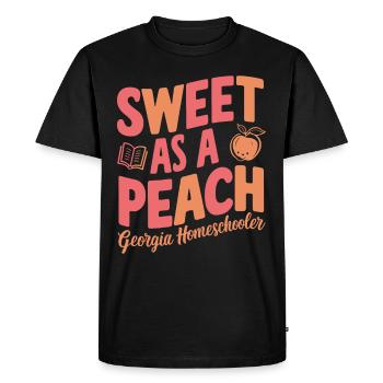 Georgia Homeschool Mom Life in Peach State - Men's Premium Organic T-Shirt - black - Front - Nico (187cm)