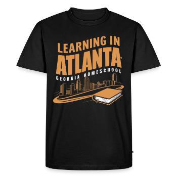 Géorgie Vie de maman scolarisée à la maison dans l’État de la pêche - T-shirt Premium bio Homme - noir - Devant - Nico (187cm)