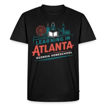 Géorgie Vie de maman scolarisée à la maison dans l’État de la pêche - T-shirt Premium bio Homme - noir - Devant - Nico (187cm)