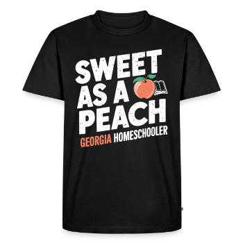 Georgia Homeschool Mom Life in Peach State - Men's Premium Organic T-Shirt - black - Front - Nico (187cm)