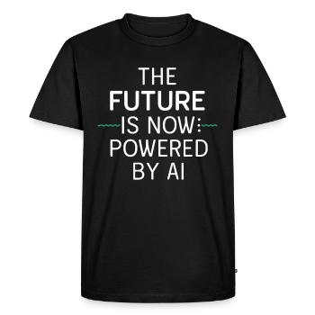 fascinating world of robotics and artificial - Men's Premium Organic T-Shirt - black - Front - Nico (187cm)