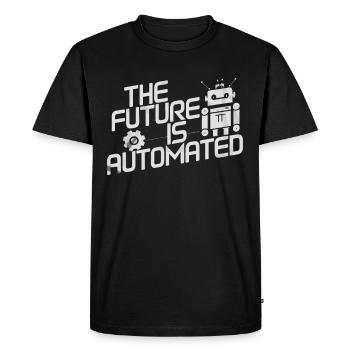 fascinating world of robotics and artificial - Men's Premium Organic T-Shirt - black - Front - Nico (187cm)
