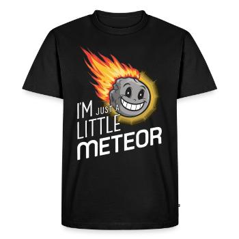 Amateur d’observation des étoiles et de pluie de météores - T-shirt Premium bio Homme - noir - Devant - Nico (187cm)