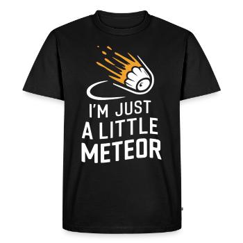 Amateur d’observation des étoiles et de pluie de météores - T-shirt Premium bio Homme - noir - Devant - Nico (187cm)