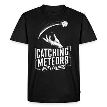 Stargazing And Meteor Shower Enthusiast - Men's Premium Organic T-Shirt - black - Front - Nico (187cm)