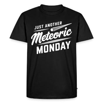 Amateur d’observation des étoiles et de pluie de météores - T-shirt Premium bio Homme - noir - Devant - Nico (187cm)