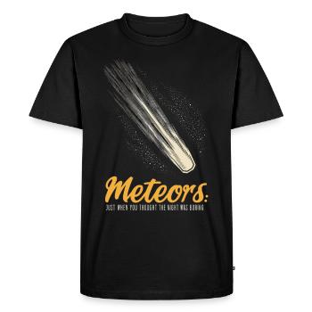 Stargazing And Meteor Shower Enthusiast - Men's Premium Organic T-Shirt - black - Front - Nico (187cm)