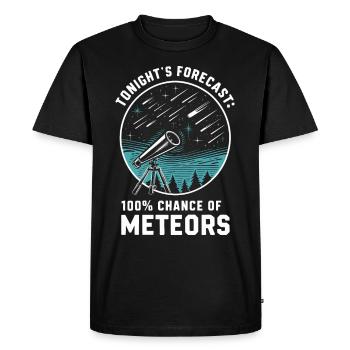 Stargazing And Meteor Shower Enthusiast - Men's Premium Organic T-Shirt - black - Front - Nico (187cm)