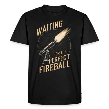 Stargazing And Meteor Shower Enthusiast - Men's Premium Organic T-Shirt - black - Front - Nico (187cm)