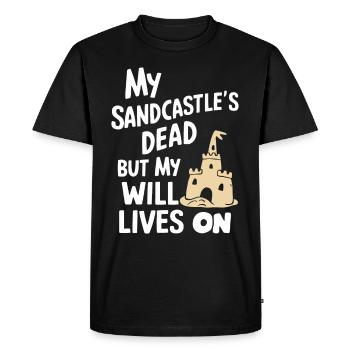 Sculpteurs de sable professionnels sur la plage du - T-shirt Premium bio Homme - noir - Devant - Nico (187cm)