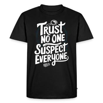Murder Mystery Dinner Outfit, Party, Crime Scene - Men's Premium Organic T-Shirt - black - Front - Nico (187cm)