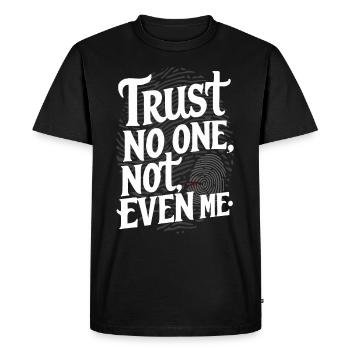 Murder Mystery Dinner Outfit, Party, Crime Scene - Men's Premium Organic T-Shirt - black - Front - Nico (187cm)