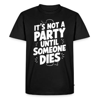 Murder Mystery Dinner Outfit, Party, Crime Scene - Men's Premium Organic T-Shirt - black - Front - Nico (187cm)