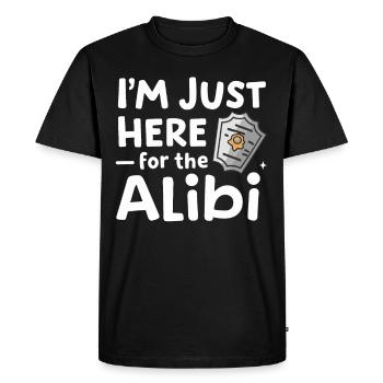 Murder Mystery Dinner Outfit, Party, Crime Scene - Men's Premium Organic T-Shirt - black - Front - Nico (187cm)