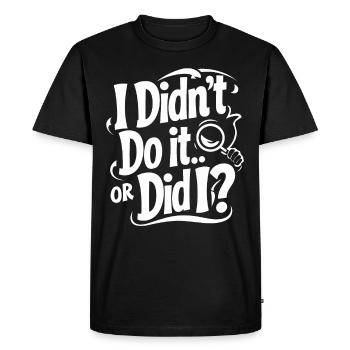 Murder Mystery Dinner Outfit, Party, Crime Scene - Men's Premium Organic T-Shirt - black - Front - Nico (187cm)