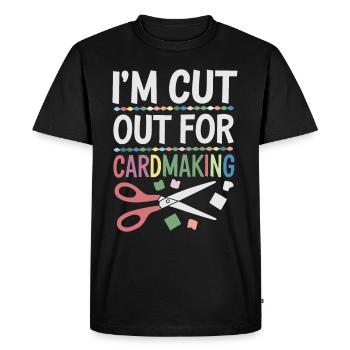 Cardmaker Scrapbooking Kits de fabrication de cartes pour - T-shirt Premium bio Homme - noir - Devant - Nico (187cm)