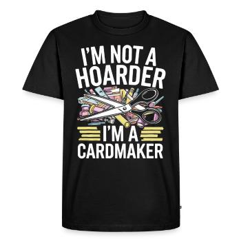Cardmaker Scrapbooking Kits de fabrication de cartes pour - T-shirt Premium bio Homme - noir - Devant - Nico (187cm)