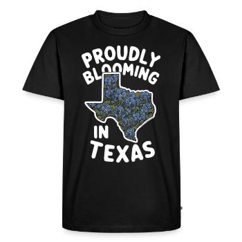 Texas Wildflowers Season Fields Flowers Texas - Men's Premium Organic T-Shirt - black - Front - Nico (187cm)