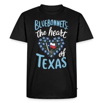 Texas Wildflowers Season Fields Flowers Texas - Men's Premium Organic T-Shirt - black - Front - Nico (187cm)