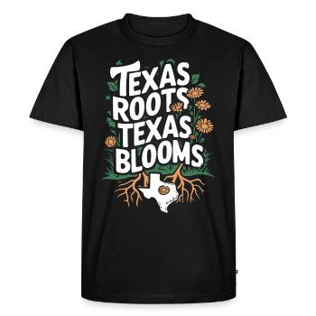 Texas Wildflowers Season Fields Flowers Texas - Men's Premium Organic T-Shirt - black - Front - Nico (187cm)