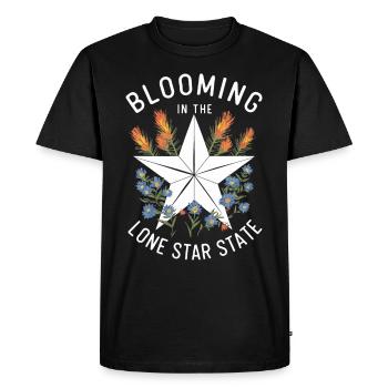 Texas Wildflowers Season Fields Flowers Texas - Men's Premium Organic T-Shirt - black - Front - Nico (187cm)