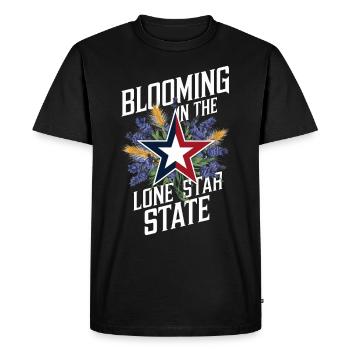 Texas Wildflowers Season Fields Flowers Texas - Men's Premium Organic T-Shirt - black - Front - Nico (187cm)