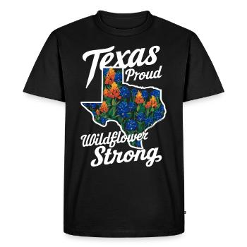Texas Wildflowers Season Fields Flowers Texas - Men's Premium Organic T-Shirt - black - Front - Nico (187cm)
