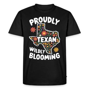 Texas Wildflowers Season Fields Flowers Texas - Men's Premium Organic T-Shirt - black - Front - Nico (187cm)