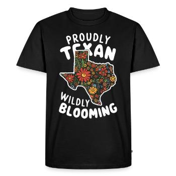 Texas Wildflowers Season Fields Flowers Texas - Men's Premium Organic T-Shirt - black - Front - Nico (187cm)