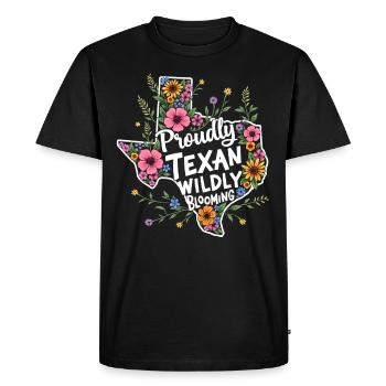 Texas Wildflowers Season Fields Flowers Texas - Men's Premium Organic T-Shirt - black - Front - Nico (187cm)