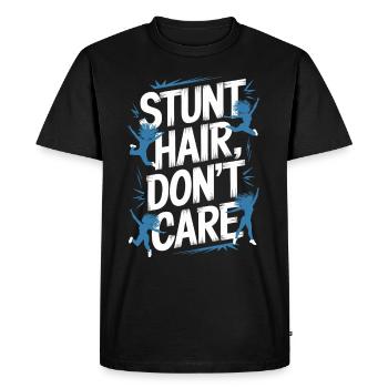 Entraînement d’équipe de pom-pom girls et de cascadeurs pour Spirit - T-shirt Premium bio Homme - noir - Devant - Nico (187cm)