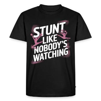 Entraînement d’équipe de pom-pom girls et de cascadeurs pour Spirit - T-shirt Premium bio Homme - noir - Devant - Nico (187cm)