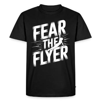 Entraînement d’équipe de pom-pom girls et de cascadeurs pour Spirit - T-shirt Premium bio Homme - noir - Devant - Nico (187cm)