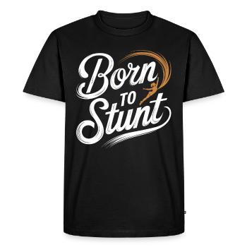 Entraînement d’équipe de pom-pom girls et de cascadeurs pour Spirit - T-shirt Premium bio Homme - noir - Devant - Nico (187cm)