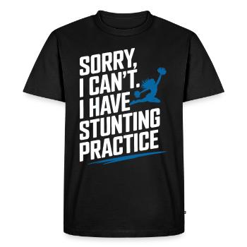 Entraînement d’équipe de pom-pom girls et de cascadeurs pour Spirit - T-shirt Premium bio Homme - noir - Devant - Nico (187cm)